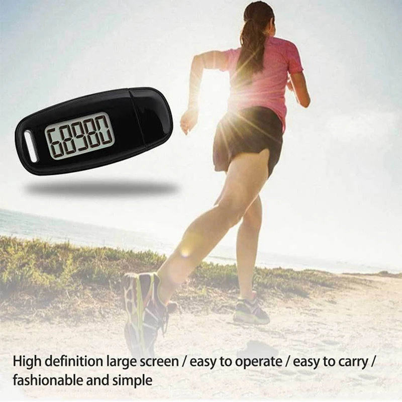 Simple Step Counter,Walking 3D Pedometer With Rechargeable Battery, Accurate Calorie Counter