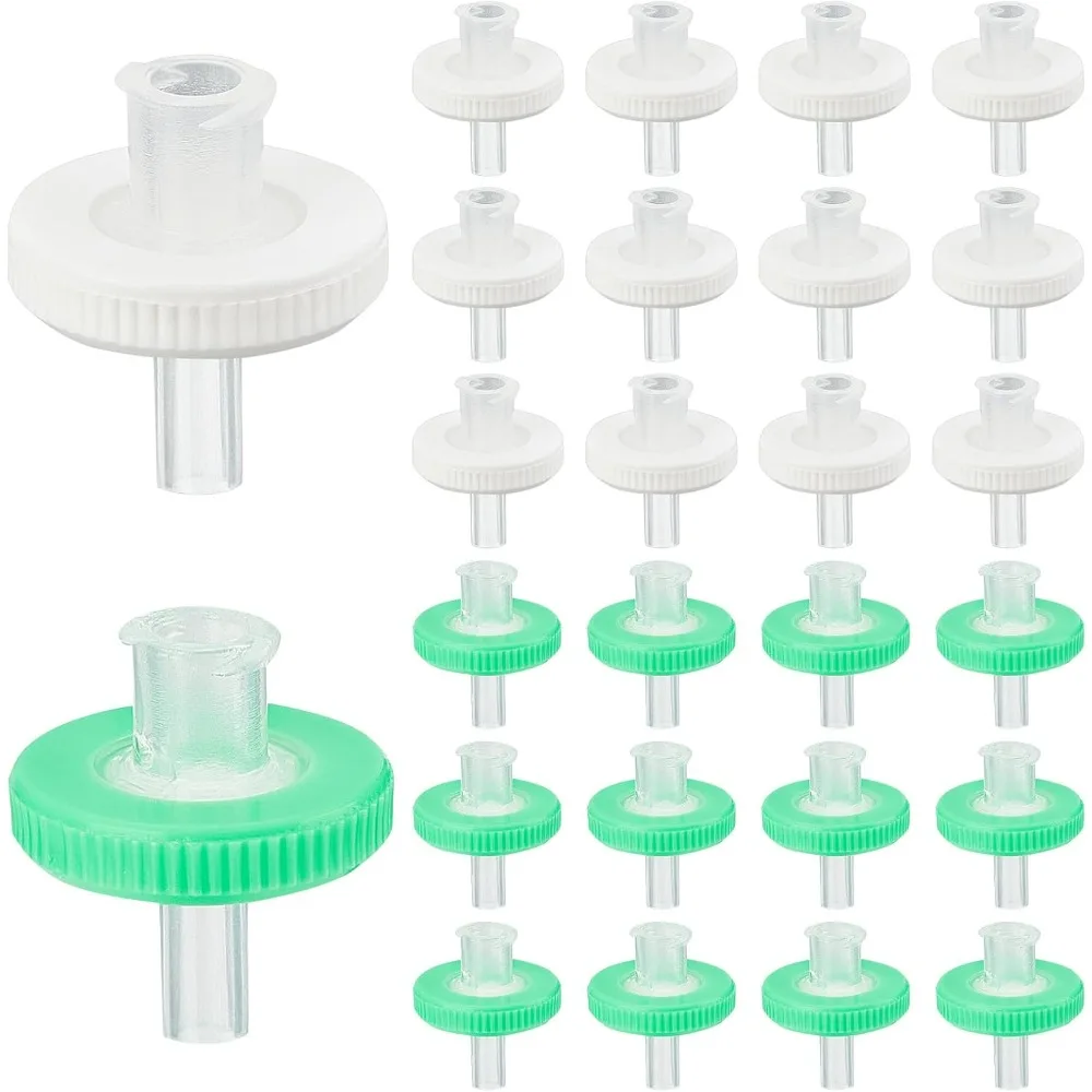 

100Pcs Filter 0.22um/0.45um Pore Size Nylon Disposable Microporous Needle Filter Hydrophobic Membrane