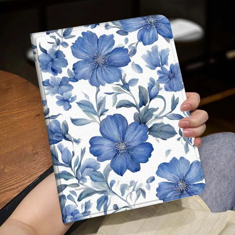 Creative Design Flower Picture Popular For Huawei MediaPad MatePad Honor Pro V6 9 V8 X9 X 10 13.3 11 Inch Pen Tray Tablet Case
