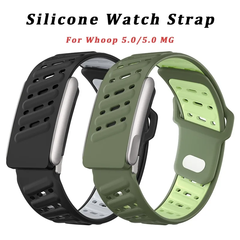 Strap Compatible with Whoop 5.0/MG Heart Rate Monitor Soft Adjustable Bracelet for Whoop 5.0/MG Silicone Band Accessories