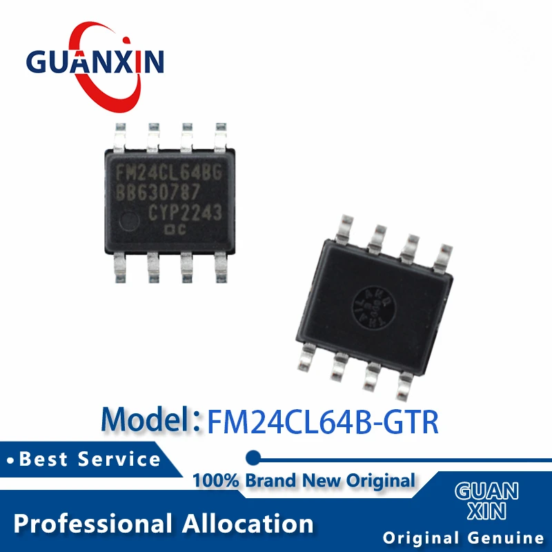 100% New  FM24CL64B-GTR FM24CL64B-G SOIC-8 Marking FM24CL64BG FM24CL64