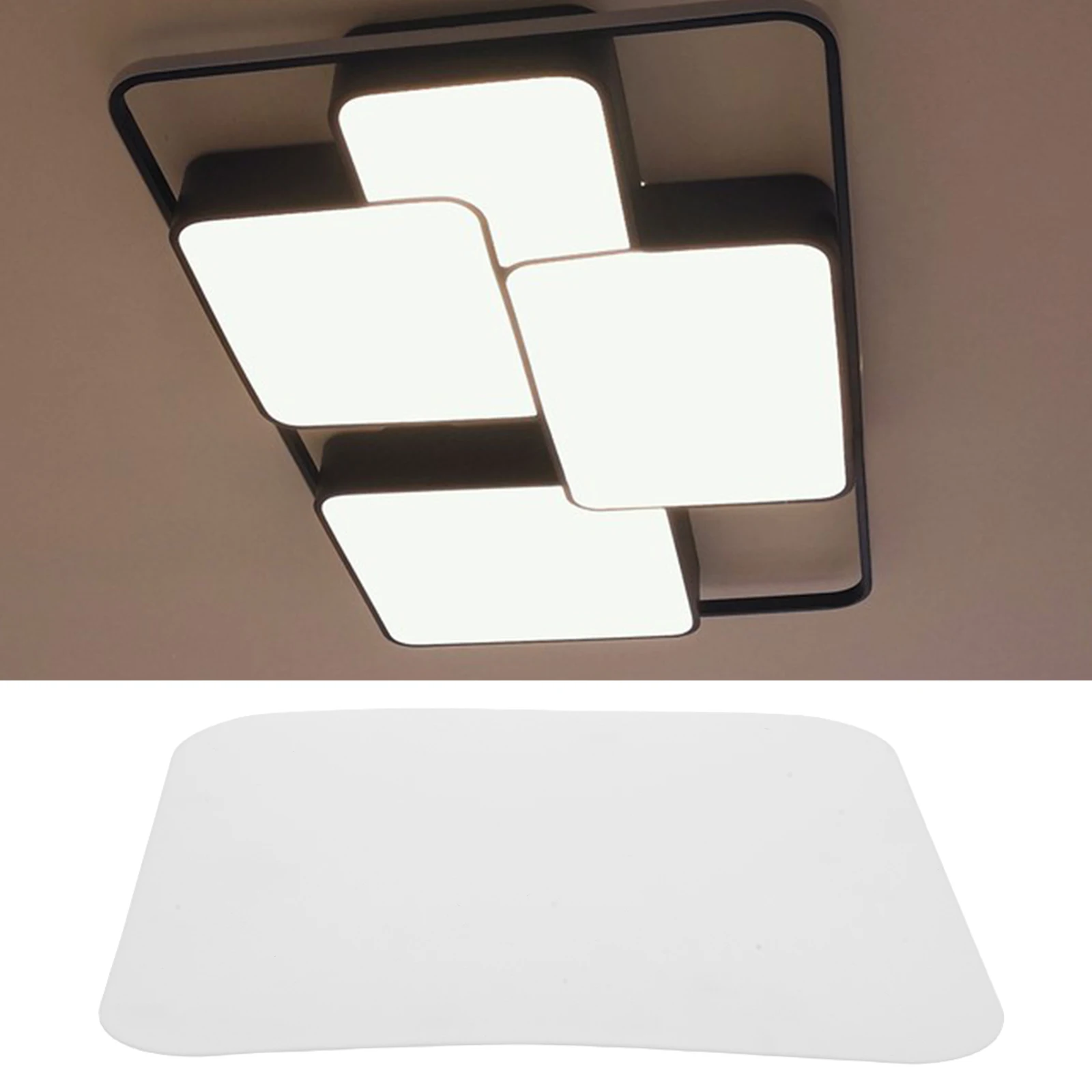 

Square Acrylic Ceiling Diffuser Panel Lampshade Cover Modern Design For Bedroom Living Room Light Dispersion Sheet