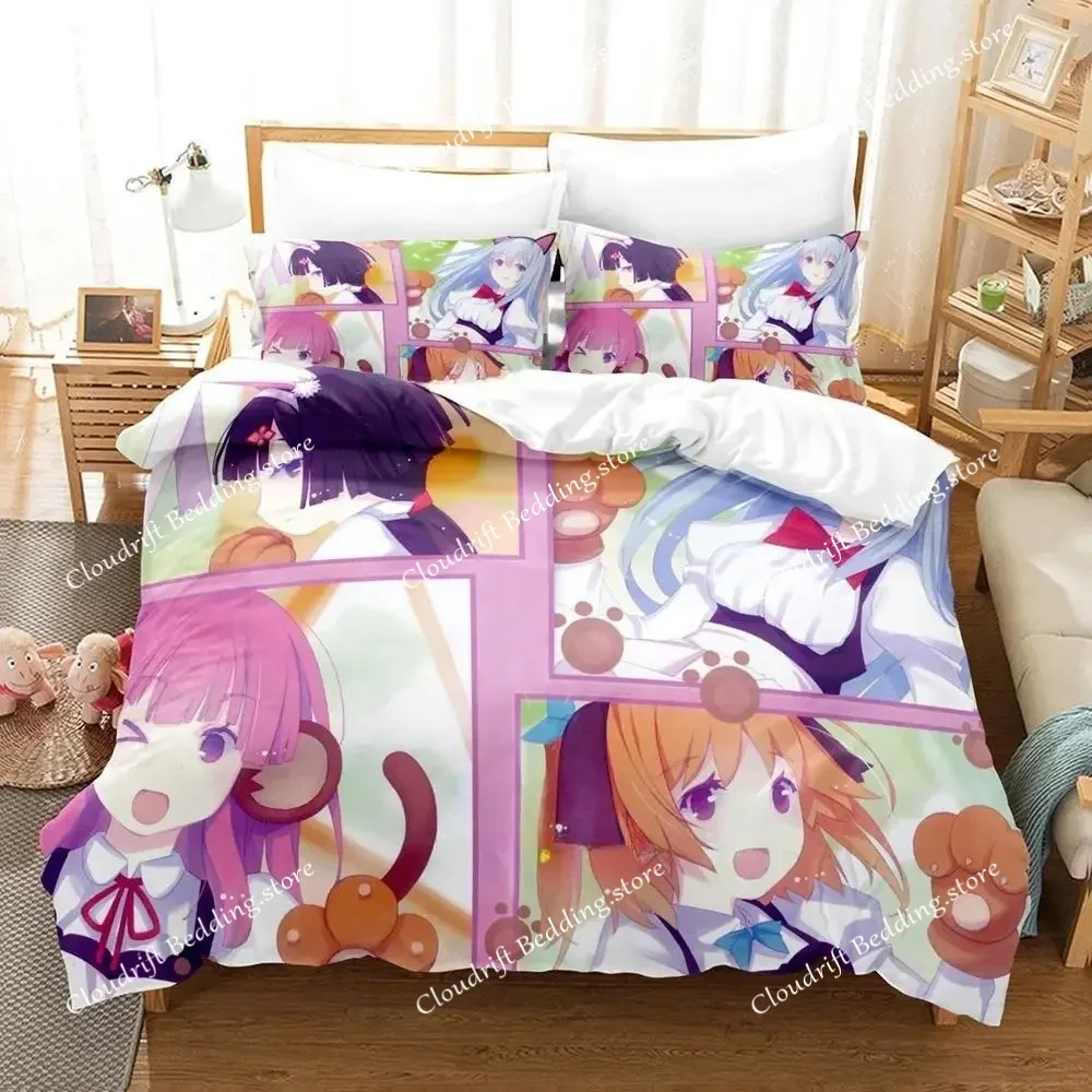 

Fashion 3D Print Kawaii Girls OreShura Bedding Set Cartoon Anime three-piece Set Adult Kid Bedroom Duvet Cover Sets Home Textile