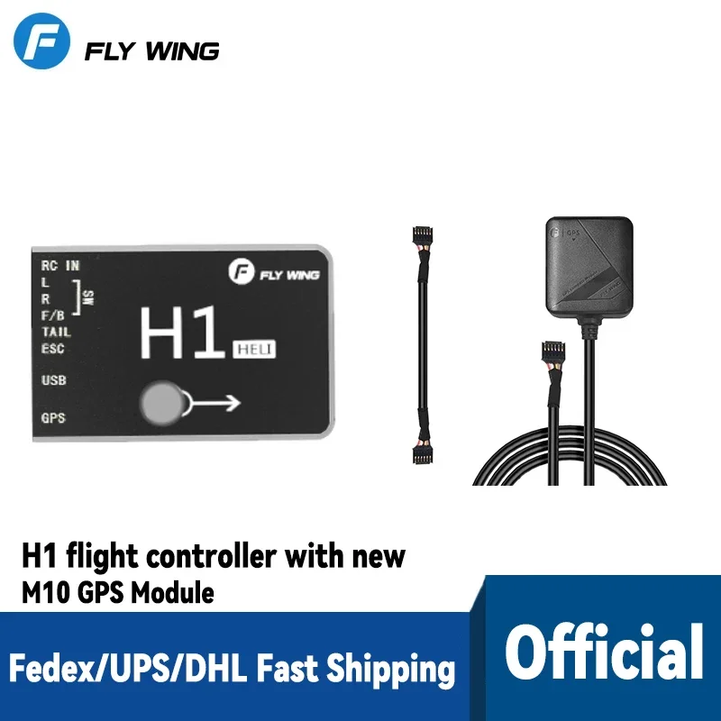 Flywing H1 Heli RC Helicopter Autopilot 3D Flight Control Flybarless Gyro System M10 GPS Module For ALIGN SAB Scale Helicopter