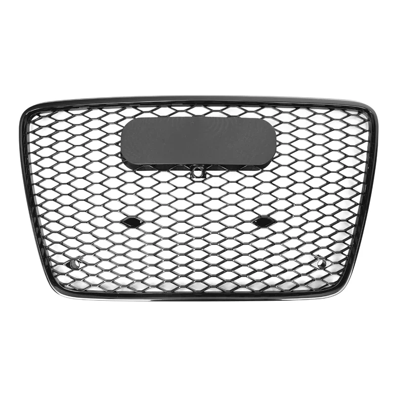 

RSQ7 Style ABS Car Front Grills For Q7 2008-2015 Front Bumper Grille Glossy Black Honeycomb grill