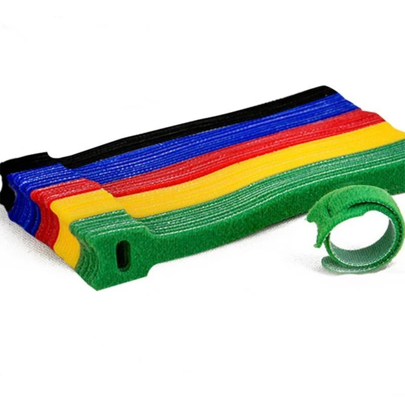 10/30pcs Releasable Cable Ties Colored Plastics Reusable Cable ties Nylon Loop Wrap Zip Bundle Ties T-type Cable Tie Wire