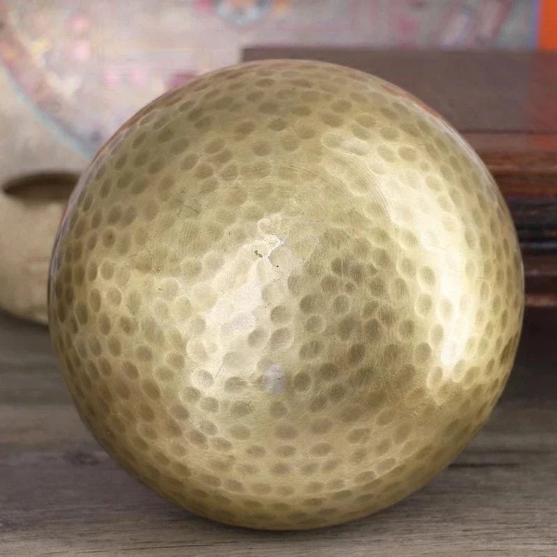 Nepal Handmade Tibet Buddha Sound Bowl, Yoga Meditation, Chanting Bowl, Brass Chime, Handicraft Music Therapy, Tibetan Singing