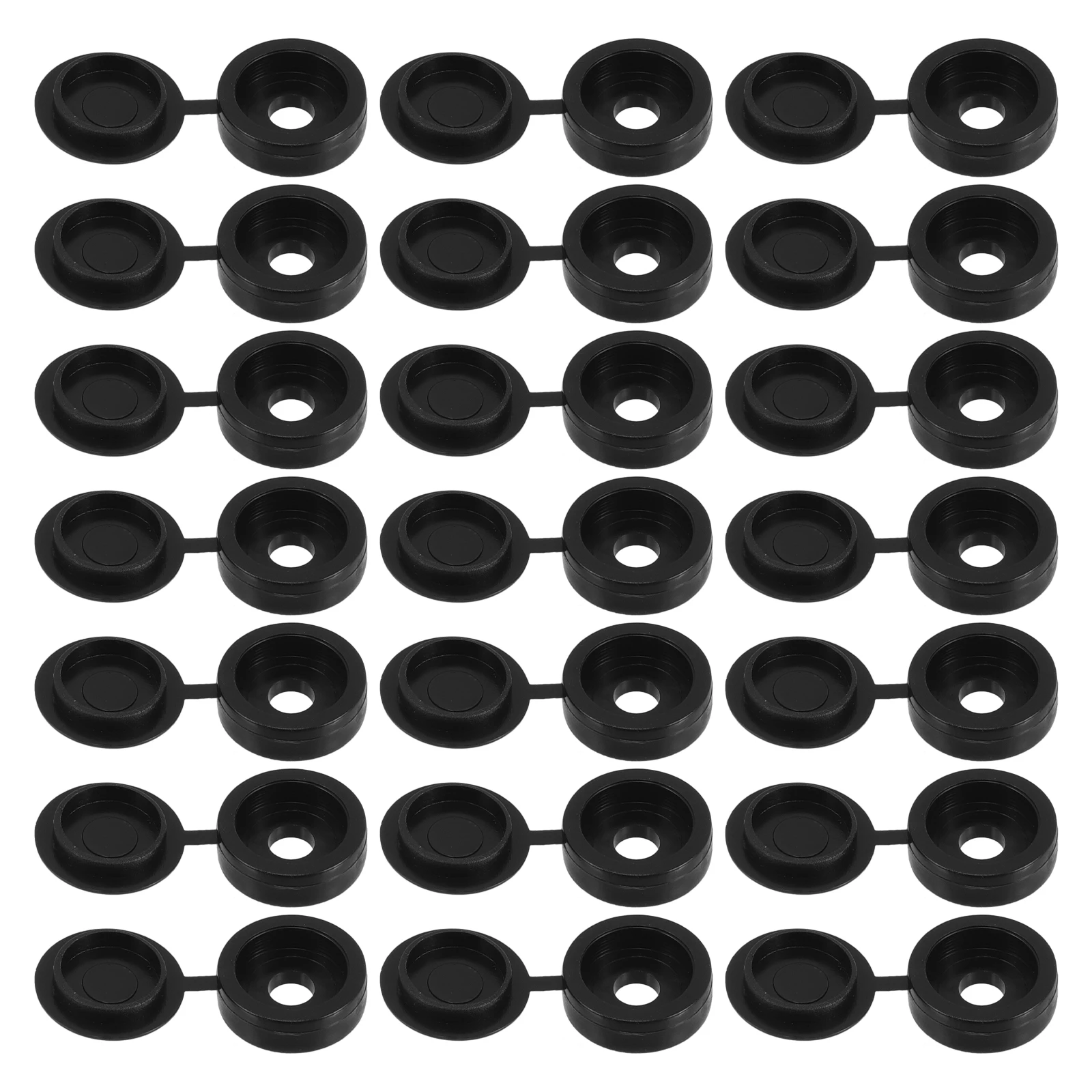 

100pcs Cap Covers Plastic Hinged Cover Caps Decorative Auto Screw Plastic Hinged Screw Cover Caps Enhancement Craftsmanship
