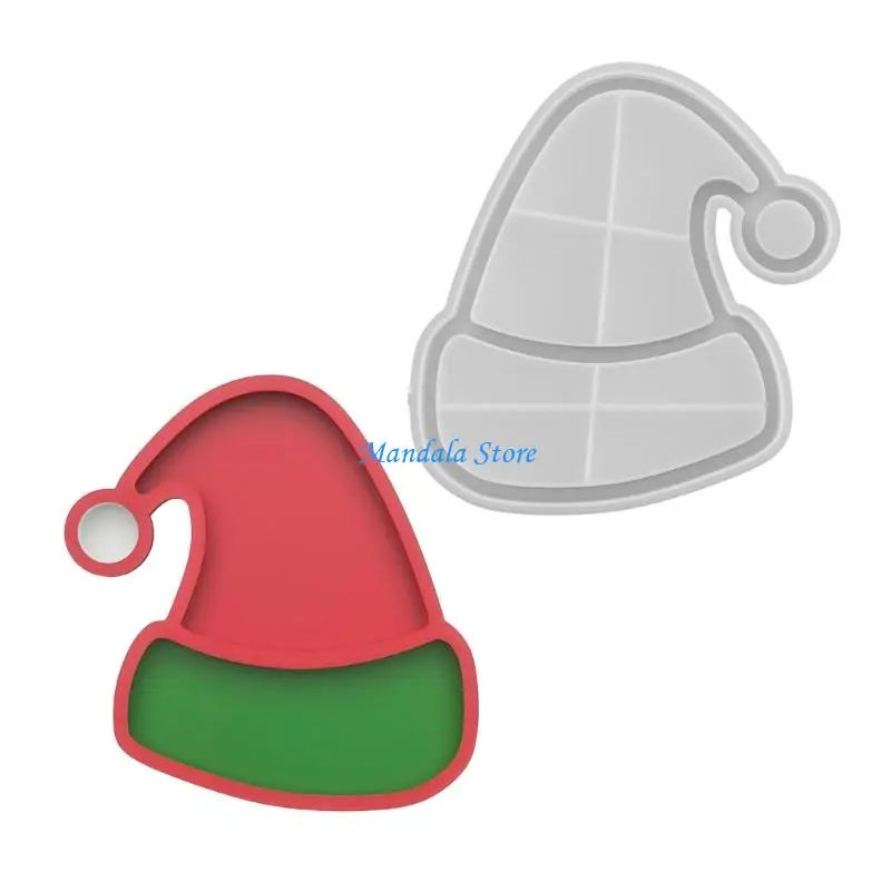

U2JC Silicone Christmas Hat Mould Easy Demold Baking Tray for Kids and Adults