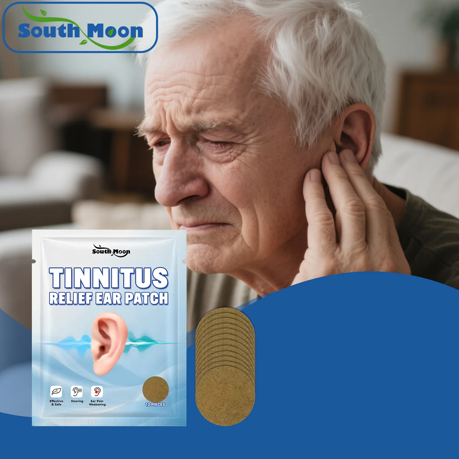 Tinnitus Patches Protect Hearing Relief Ear Ringing Buzzing Alleviate Earache Discomfort Anti Deafness Improve Listening Patch