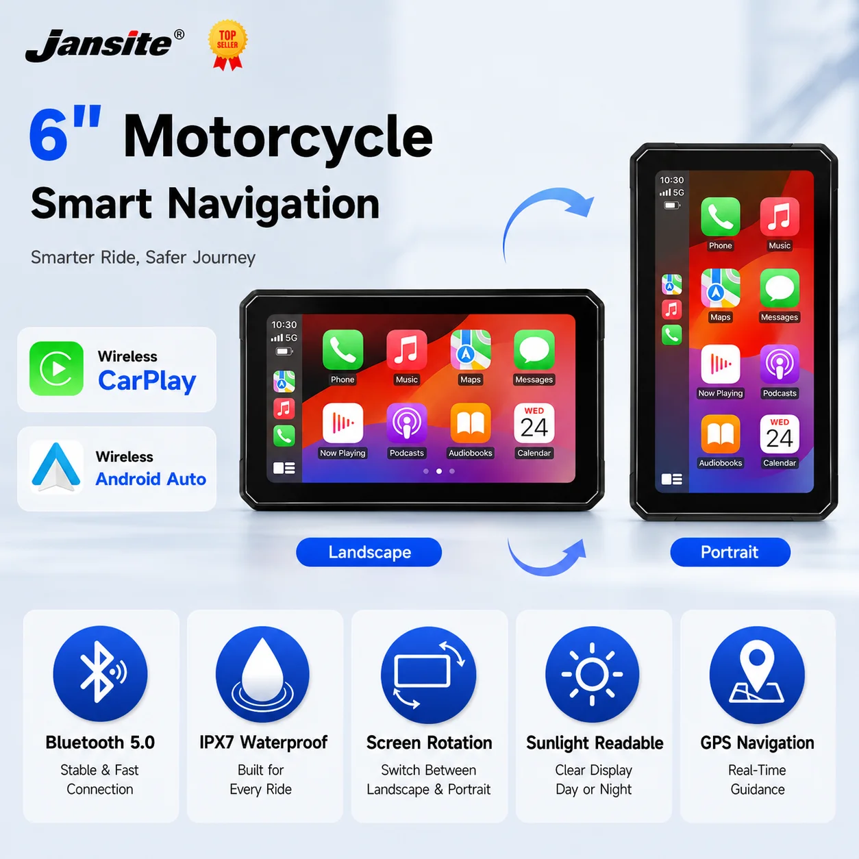 navigatore-gps-portatile-jansite-da-6-pollici-per-moto-bt50-carplay-schermo-rotante-android-auto-cruscotto-digitale-monitor-moto