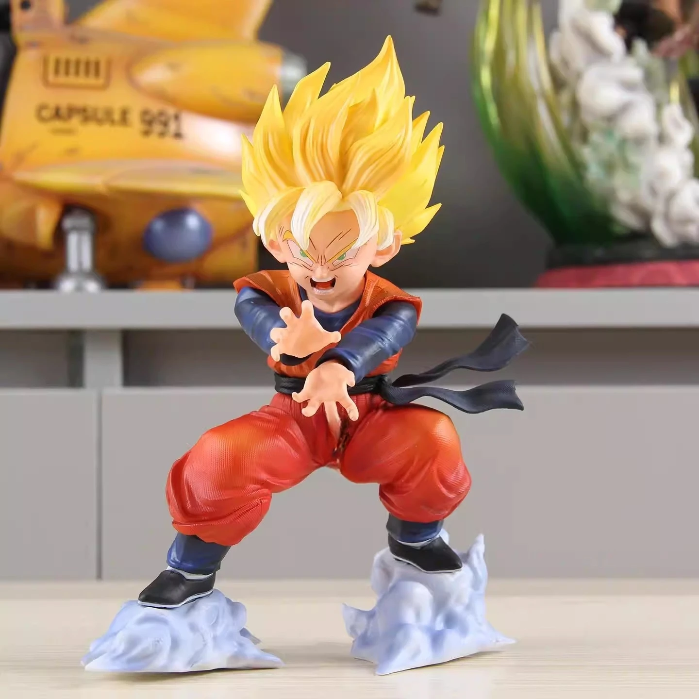 

Новый 19 см аниме Dragon Ball Z Son Goten фигурка Super Saiyan Trunks Фигурки ПВХ Статуя GK Коллекция Модель Игрушки Подарки