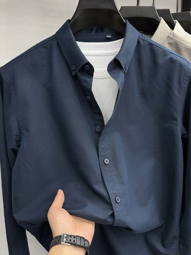 

Linen Cotton Long Sve Casual irt Men's Classic Color Faionable Spring Autumn Wear Polyester Fiber Loose Fit