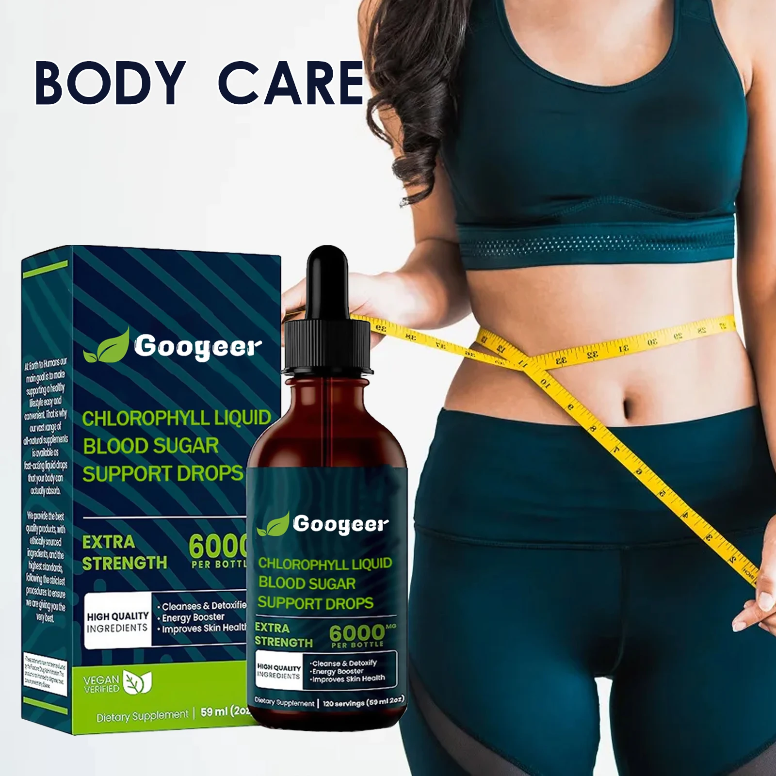 Googeer Chlorofyl Lichaamsverzorging Druppels Verlichten Droge Mond- en Lichaamsbescherming Fitnessverzorging Druppels