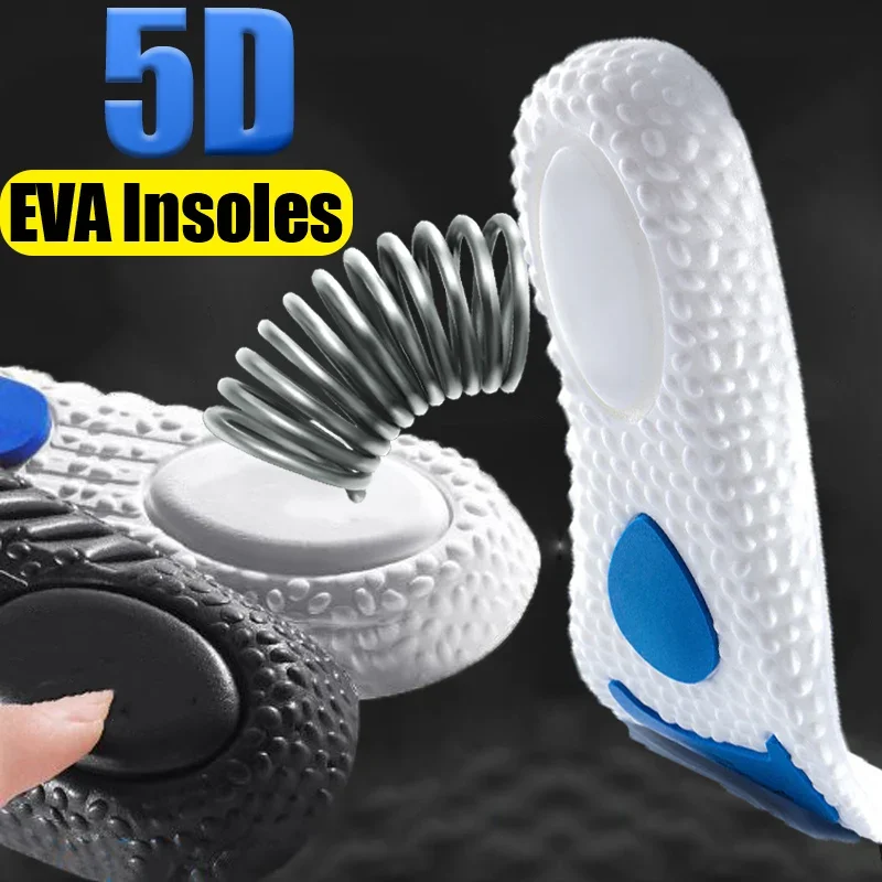 Shock Absorption EVA Insoles for Shoes Sole Breathable Deodorant Sport EVA Insole Memory Foam Orthopedic Cushion Shoe Pads