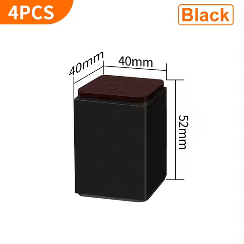 Bed Furniture Square Risers Solid Steel Bed Furniture Post Lifts Protect Floors Anti Scratch Wood and Carpet Surface Heavy Duty - Image 11