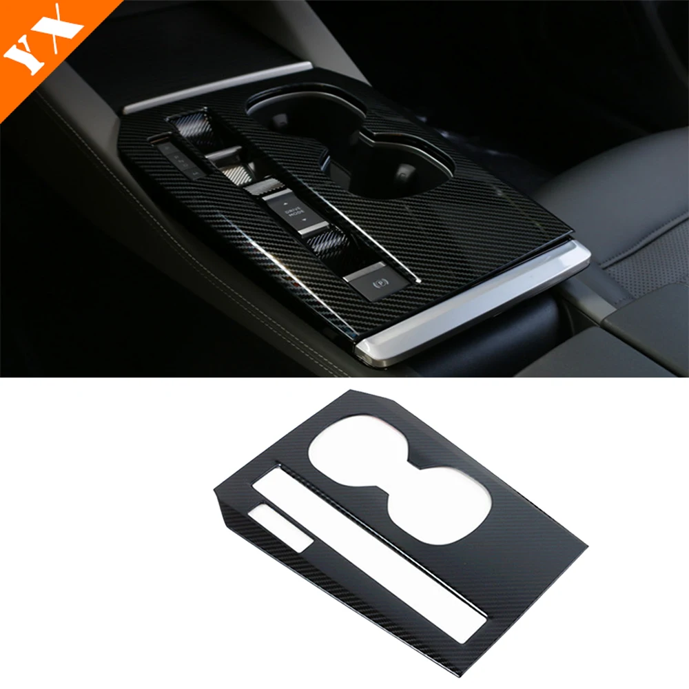 Accessori Auto Car Central Console Gear Shift Board Panel Cover Trim Carbon inossidabile per Citroen C5X 2021-2023