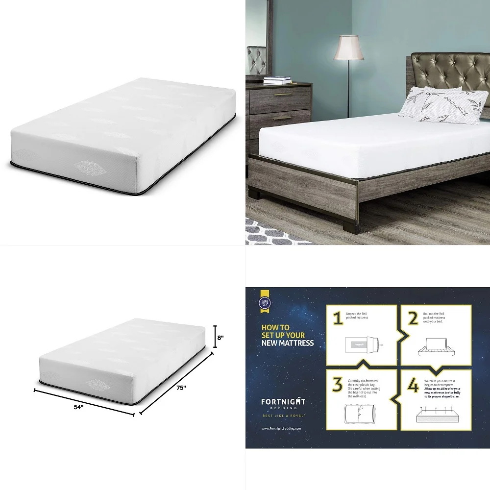 

10 Inch King Size Mattress, Gel Cooling Memory Foam Mattress in A Box, Medium Firm Feel for Back Pain Relief, CertiPUR US Certi