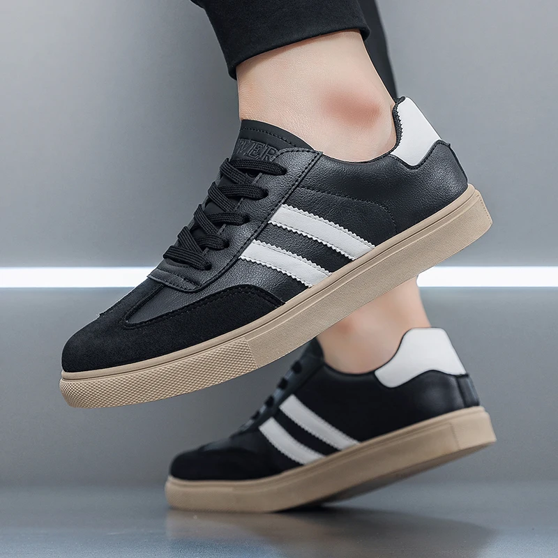 خريف جديد الرجال أحذية التدريب الألمانية الراحة الدانتيل متابعة الرجال أحذية فلكنيز خفيفة الوزن شقة أحذية التزلج رجل حذاء كاجوال