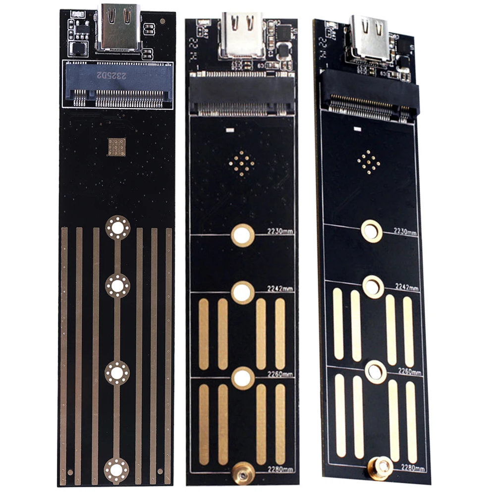 Placa elevadora M.2 a USB 3,1 tipo C, placa convertidora de 10Gbps y 6Gbps, adaptador SSD a USB 3,1 tipo C SSD para SSD 2230 2240 2260 2280 M2