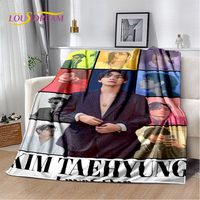 KPOP Kim Seok Jin Kim Tae Hyung V SUGA Agust D Blanket,Soft Throw Blanket for Home Bedroom Bed Sofa Picnic Travel Office Cover