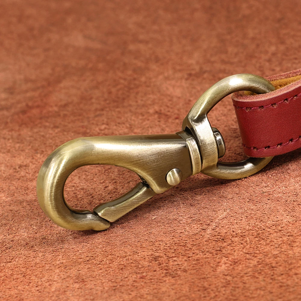 Personalisierte Hundehalsband-Leine aus echtem Leder, langlebige Hundehalsbänder, Gehbleine, Seil, frei mit Gravur für kleine, mittelgroße und große Hunde – Detail 28
