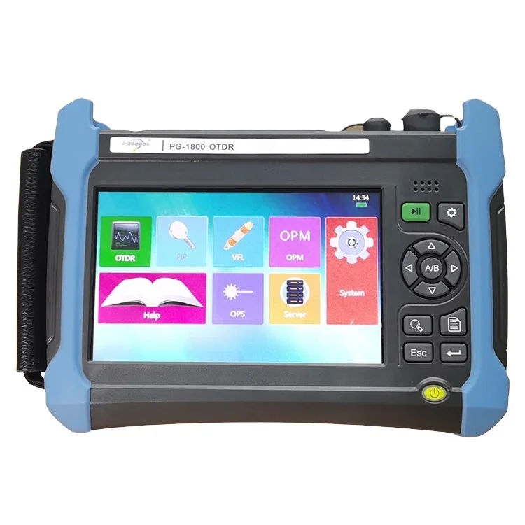 

PG-1800 optical fiber OTDR sm mm 850/1300nm,26/34dB,build in power meter source VFL colorful screen touch operate