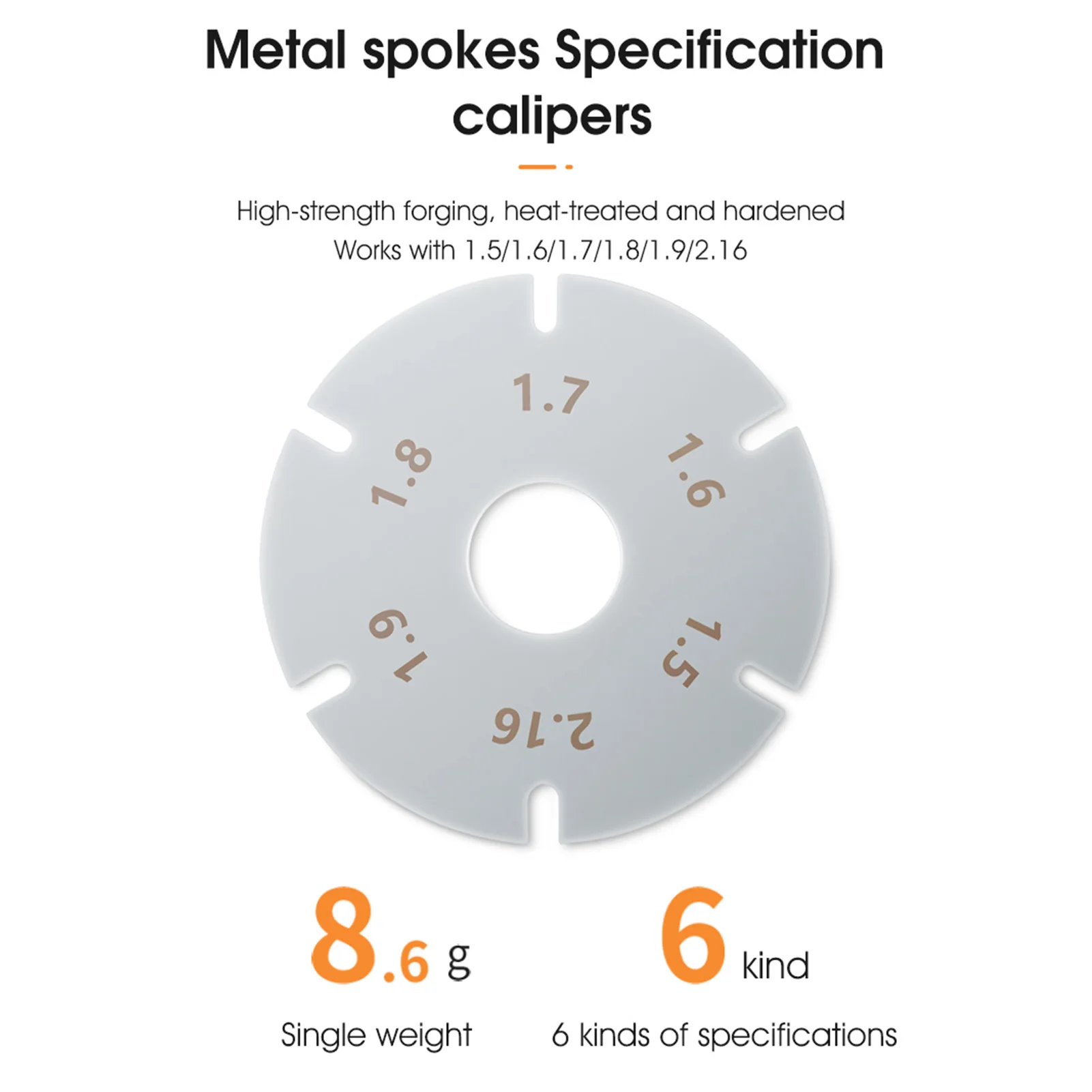 Bicycle Tool Spoke Tension Meter Aluminum Alloy Wheel Spokes Checker Reliable Indicator Handheld Spoke Tension Meter 7.51x4.8in