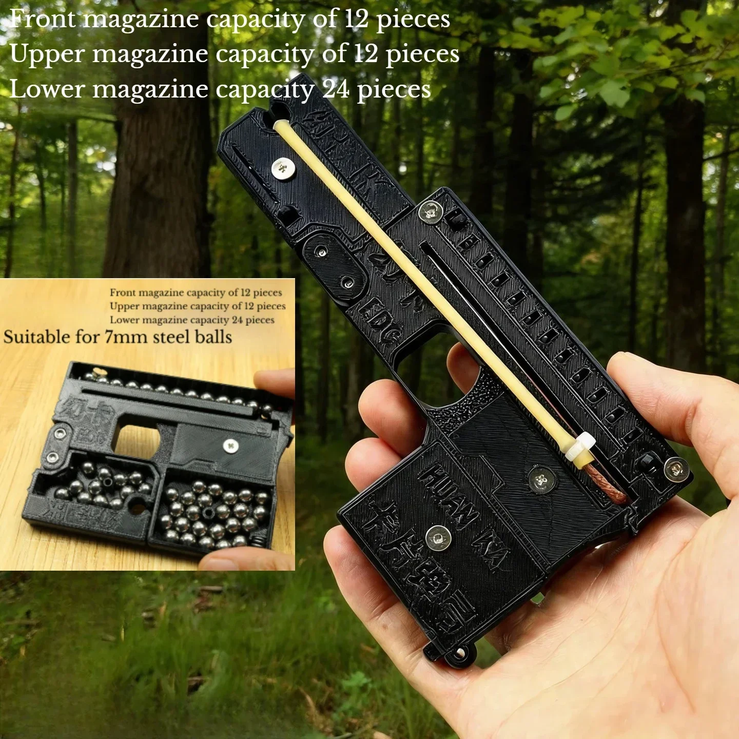 EDC Pocket for Portable Outdoor Folding Instant Rubber Band Exchange, Competitive Hunting Tools