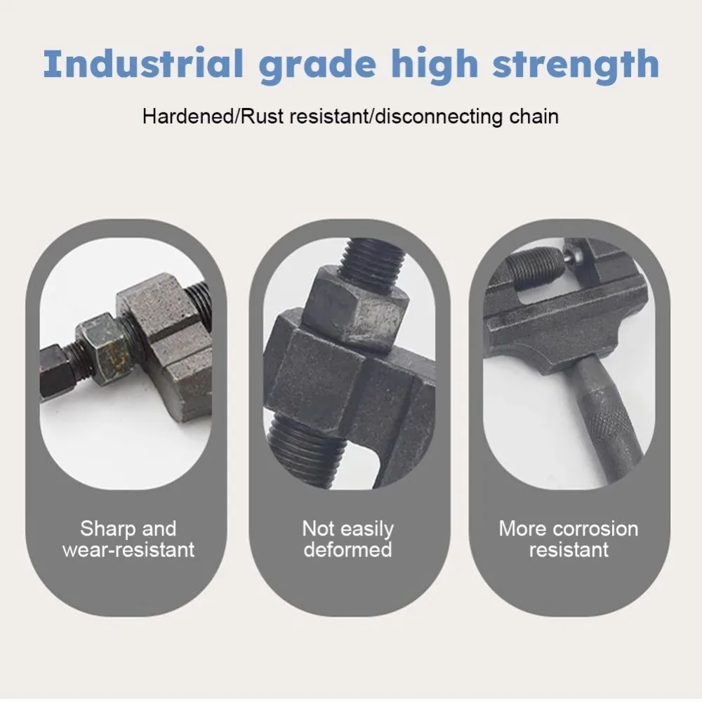 

Metal Motorcycle Chain Breaker Quick Removal Install Repair Bicycle Chain Breaker Heavy Duty Disassembly Bike Chains Extractor