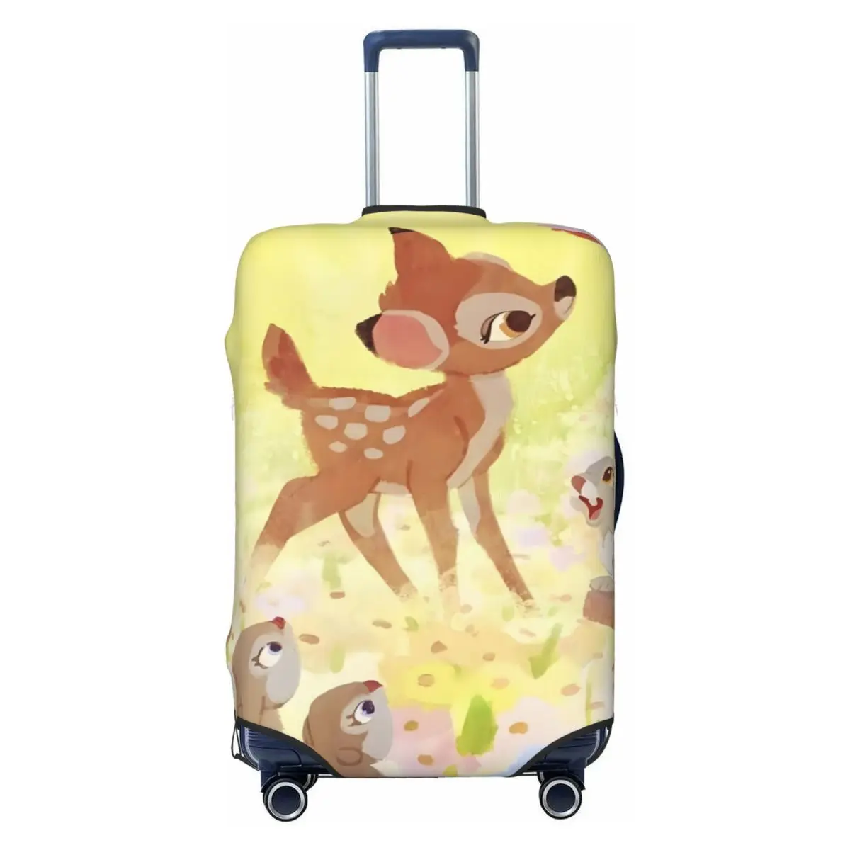 

Custom Bambi Travel Luggage Cover Washable Classical Printing Animal Suitcase Cover Protector Fit 18-32 Inch