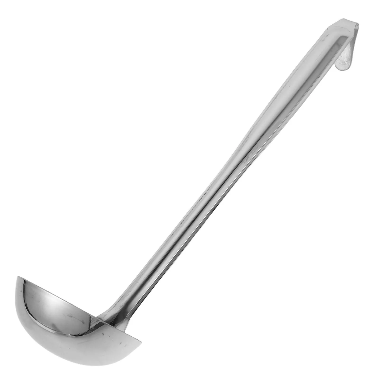 

Stainless Steel Deep Serving Ladle Thickened Bowl Hook Long Handle Soup Sauce Gravy Spoon Hot Pot Cooking Kitchen Utensil
