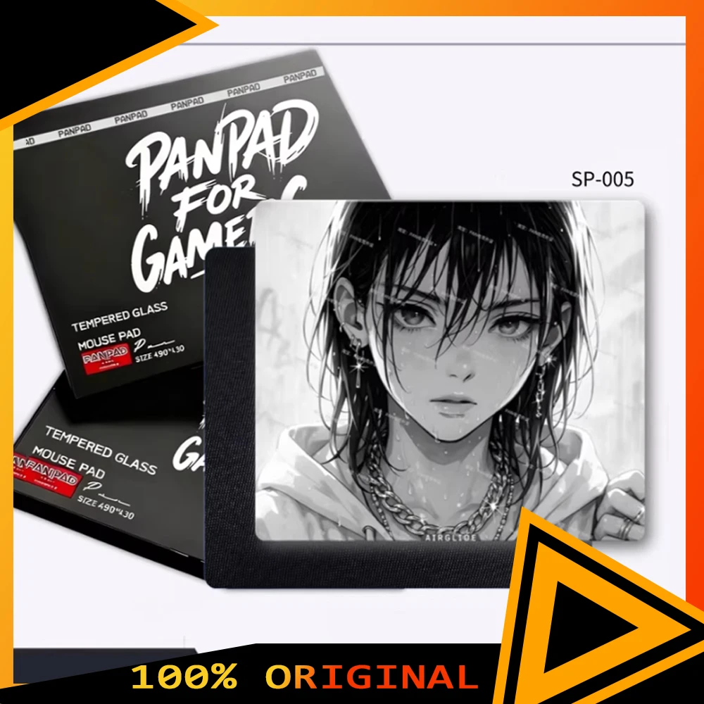

PANPAD X MIRA Tempered Glass Mousepad Smooth Speed Mouse Pad Wearable Dirt Tolerance For CSGO APEX Valorant Pc Accessories Gifts