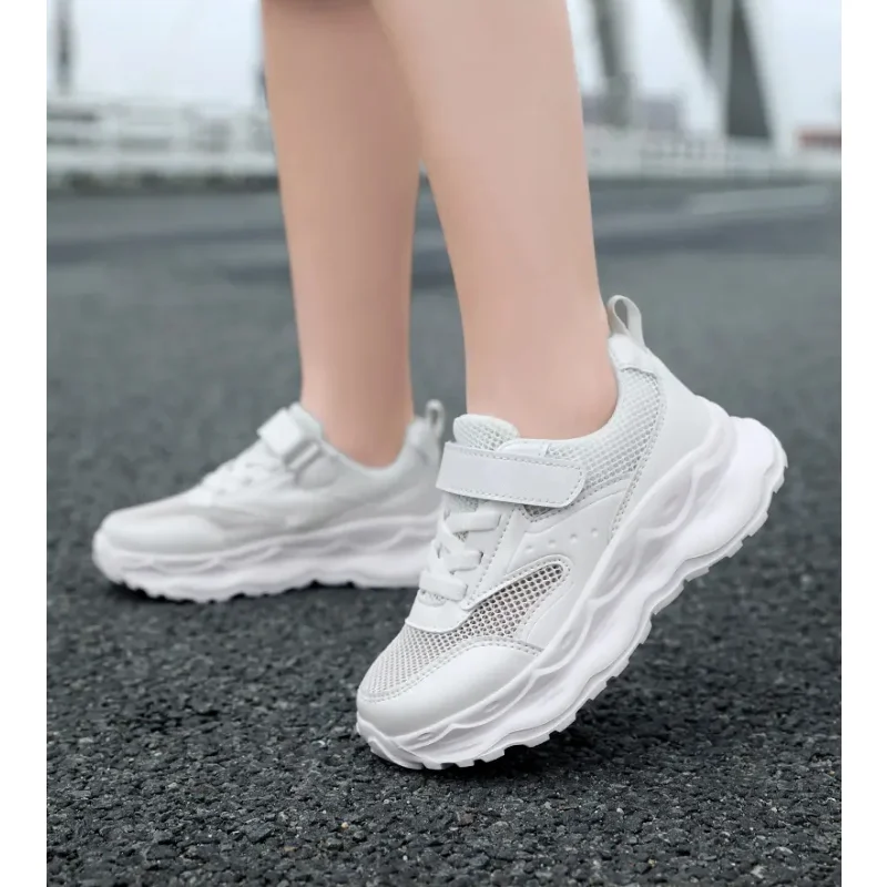 Zapatillas de deporte transpirables de malla para niñas, zapatos deportivos ligeros resistentes al desgaste para niños, zapatos casuales para correr para niños, zapatillas de deporte para niños