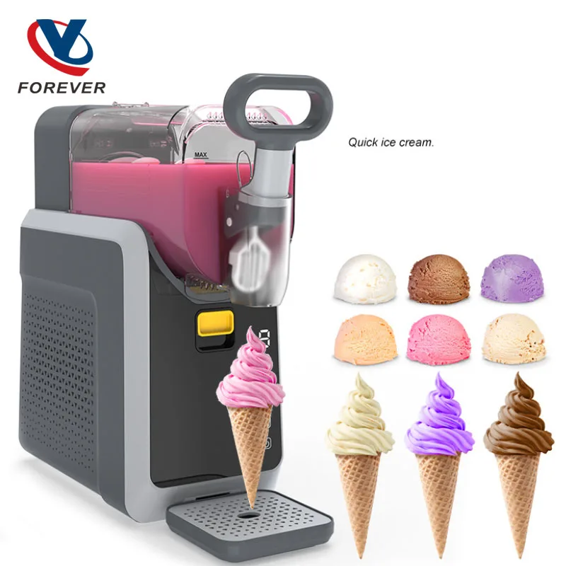 Snow Melting Machine Small Household Cold Drink Slush Machine Automatic Cleaning Smoothie Beverage Milkshake Shaved Ice Machine