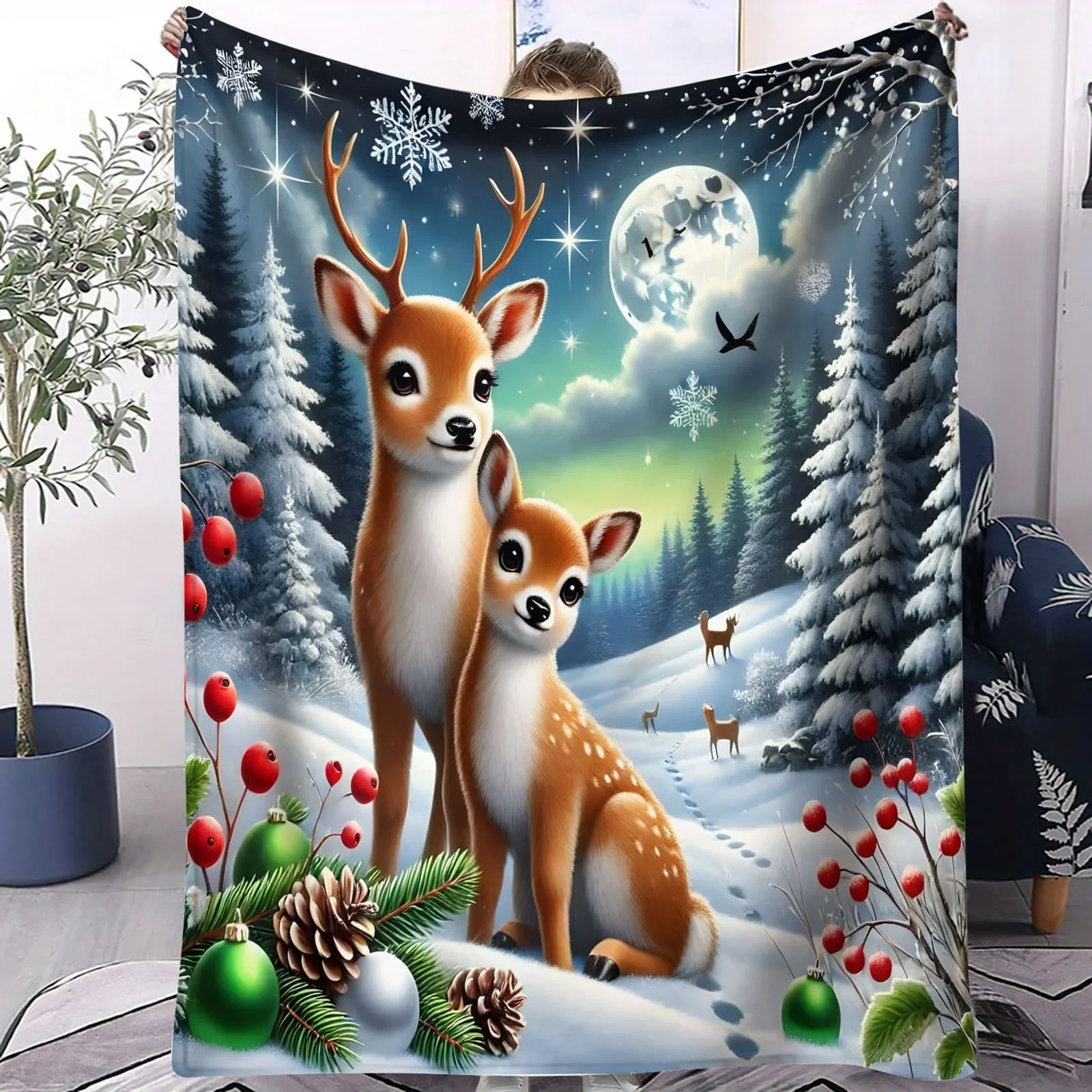 Manta De Ciervo Bla… - image