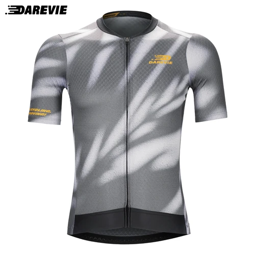 DAREVIE Camiseta de ciclismo Shadow para hombre, Maillot de nivel de entrenamiento de ciclismo, transpirable, de secado rápido, talla pequeña