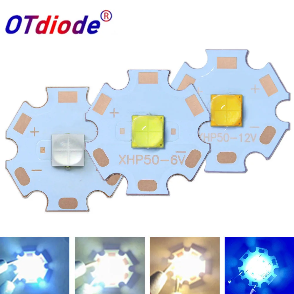 DC3V/6V/12V LED 20W XHP50 XHP50.2 druga generacja 5050 SMD COB dioda koraliki zimna neutralna biel 6500K 4500K głowica/lampa błyskowa