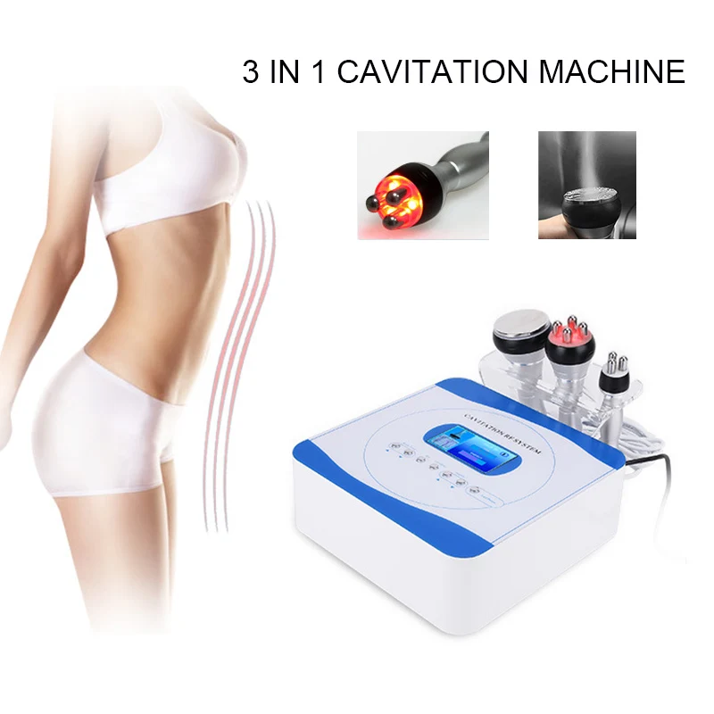 

3 In 1 40K Cavitation Ultrasound Machine Professional Fat Reduction Body Massage Device For Body Shaping Weight Loss Fave Lift