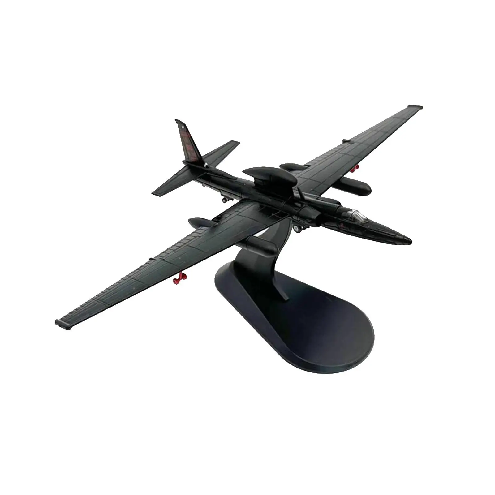 Metal Diecast Aircraft Model 1 144 U-2R Fighter Jet with Base for Shelf Decor and Learning Aviation History for Beginners
