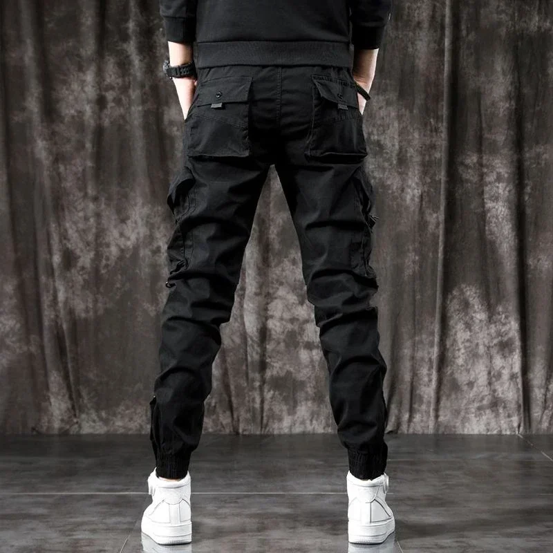 Men's Cargo Pants Outdoor Male Trousers Korean Hiking Loose Biker Motorcycle Cotton Luxury Aesthetic Fashion Baggy Slacks