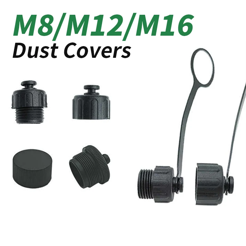

10 шт. пылезащитный чехол для M12 M8 M16, авиационная розетка, водонепроницаемый, защита от протечек, уплотнительный пылезащитный колпачок для разъема датчика
