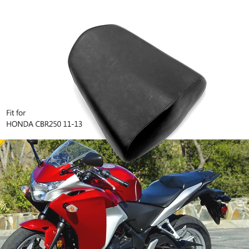 Motorcycle Black Rear Passenger Pillion Seat Cushion Motorcycle accessories Fit for Honda CBR250 CBR 250 2011 2012 2013