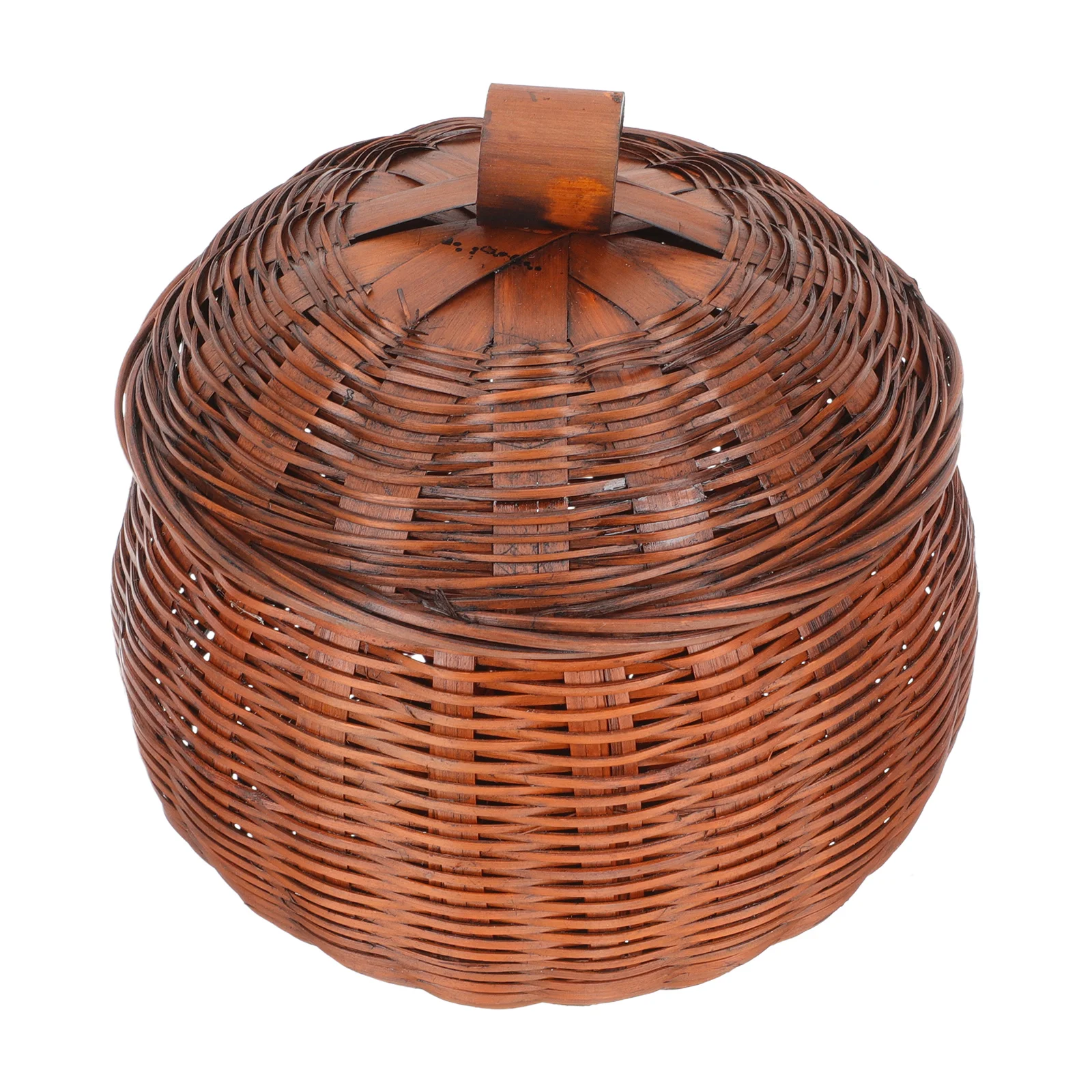 Pumpkin Holder Retro Storage Basket Multi function Wear resistant Daily Use Fruit Basket Household Rattan Container