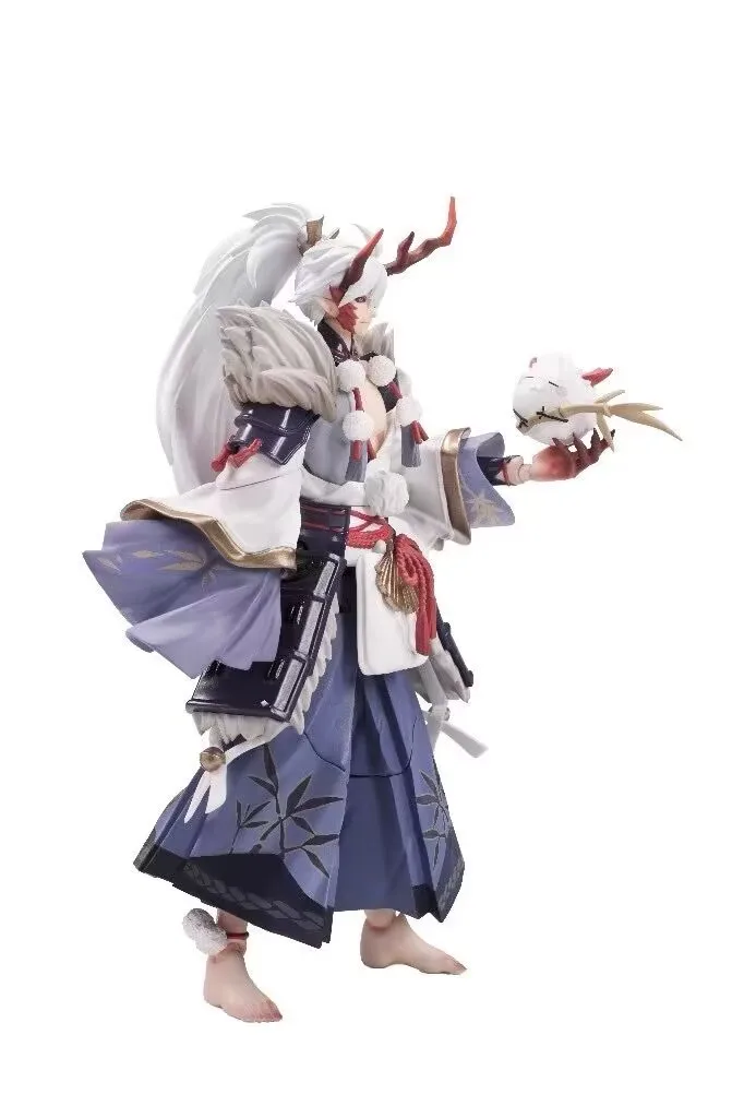 Figma-Onmyoji Lbaraki Duplo ji Figura Anime, Modelo De Ação, Brinquedo De PVC, Presente Colecionável Para Crianças, 100% Original, SP-132