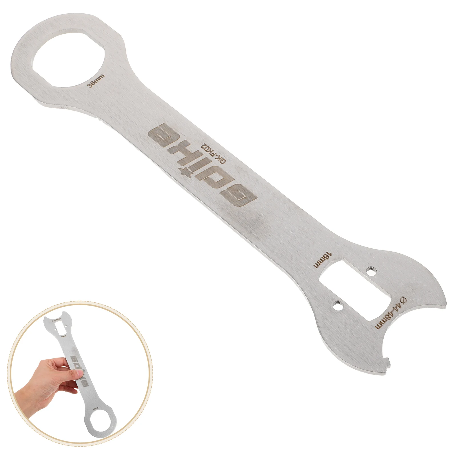 

Cycling Repair Bike Bottom Bracket Removal Tool Multifunction Wrench Crank Removal Durable Bike Maintenance Spanner