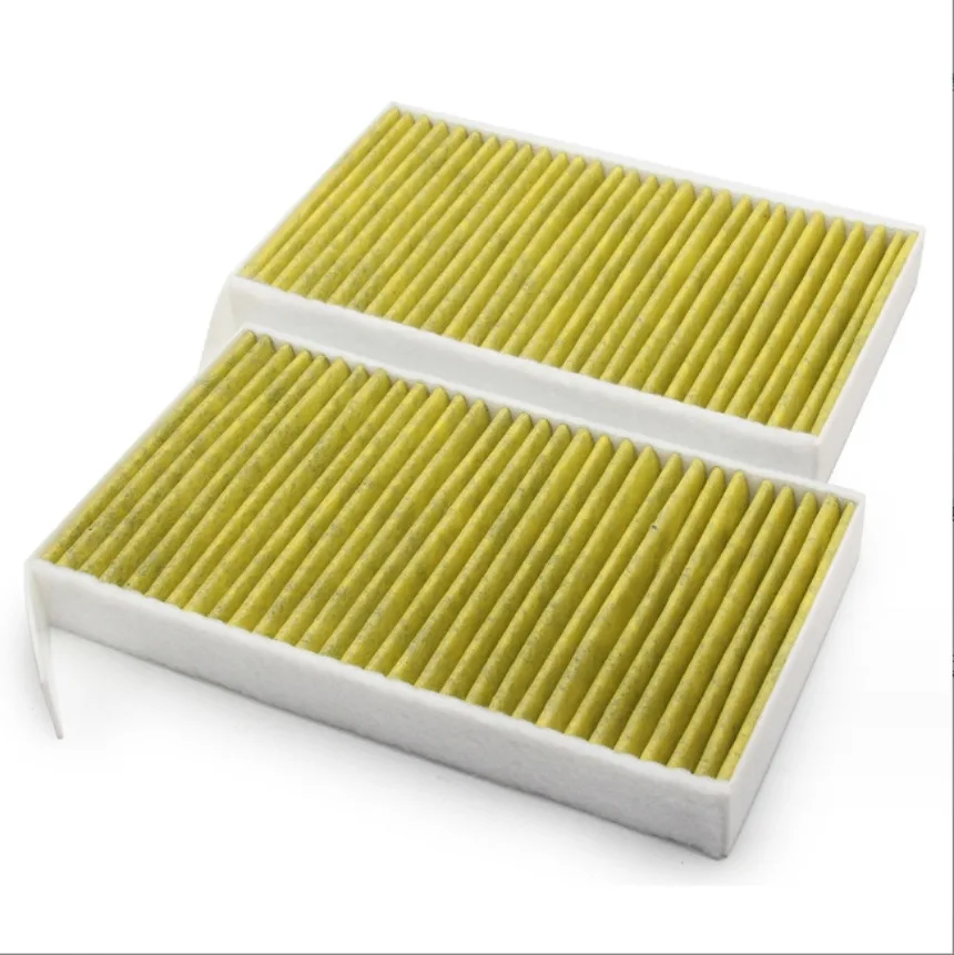 2pcs Cabin Air Conditioning Filter Activated Carbon Good Durable Replacement Fit for Tesla Mode 3 2017-2021 Model Y 2020‑2022