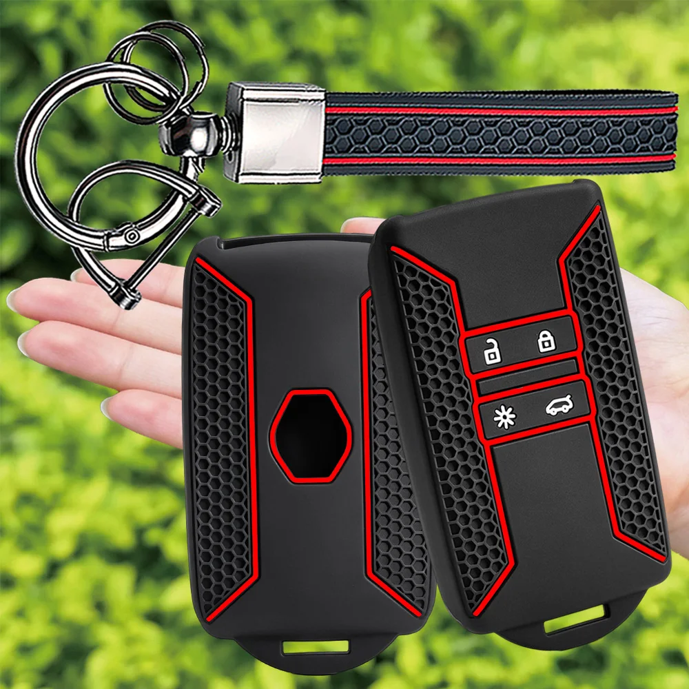 Silicone Car Key Case Cover For Renault Koleos Kadjar Scenic Megane Sandero Espace Clio Captur Kangoo Laguna Talisman Twingo