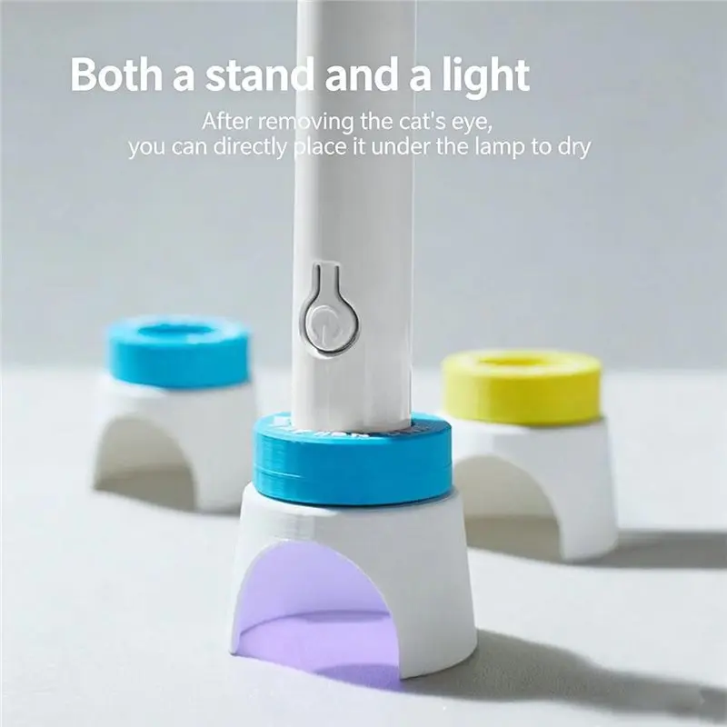 AA20-Rotating Cateye Nail Magnet Wide Light Glass Bead Multifunctional Automatic Nail Art Magnetic For Gel Nail Polish