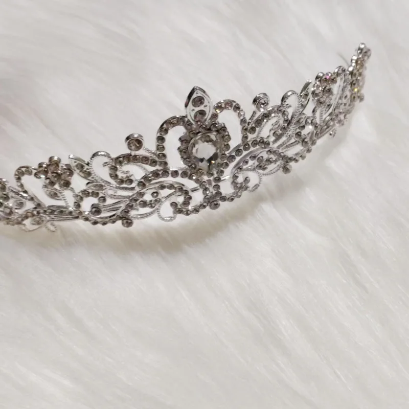 Women Crown for Bridal Wedding Headband Elegant Princess Hair Accessories for Birthday Prom Quinceanera image 5
